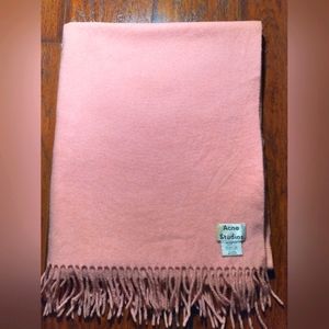 Acne Studios Light Pink Large Wool Scarf